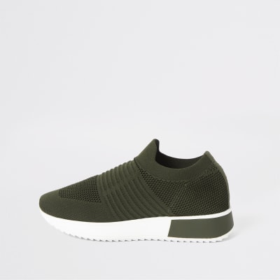 khaki trainers