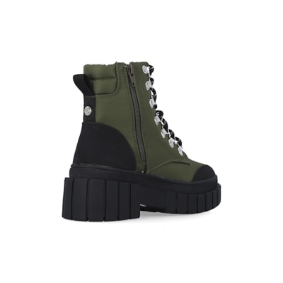 river island lace up hiker boots