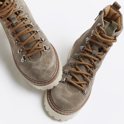 River island hot sale khaki boots