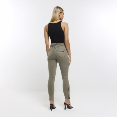 Girl khaki best sale skinny jeans