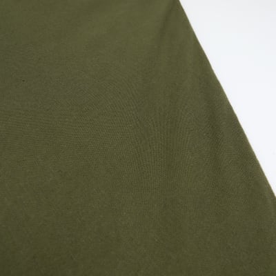 Khaki midi skirt with linen River Island