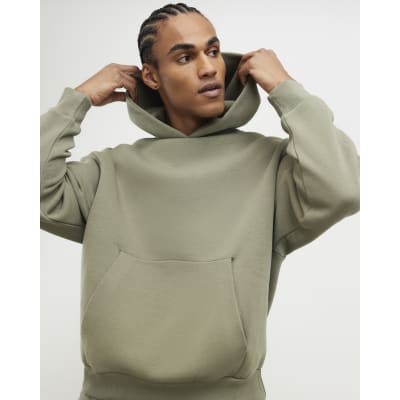 Khaki Oversized Fit Hoodie