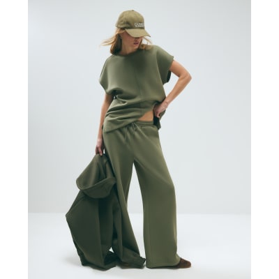 Khaki Premium Jersey Twill Joggers