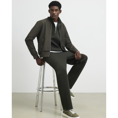 Khaki Premium Regular Fit Joggers