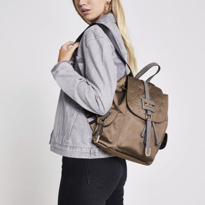 River Island handbag - brown backpack