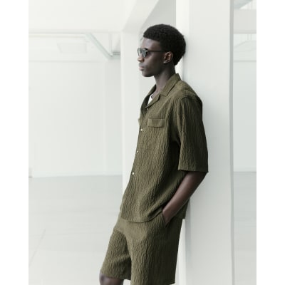 Khaki RI Studio Crinkle Shirt