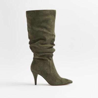 tan boots with khakis