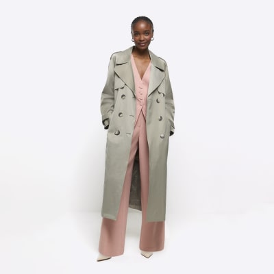 Ladies khaki store coat