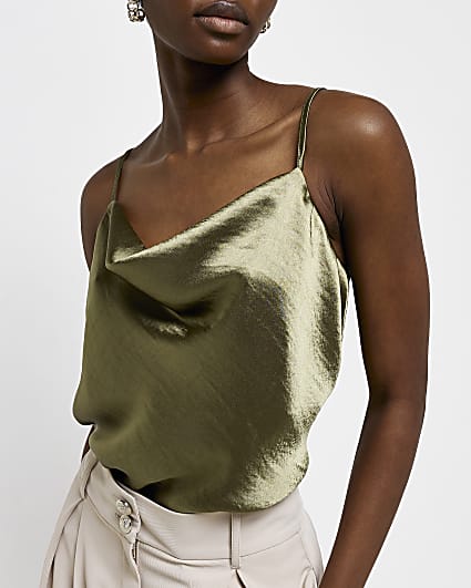 Kirbyates Cami Tops for Women Sale Ladies Button V Neck Vest Plus Size Solid Color Tank Top Summer Loose Strap Blouse Vests 