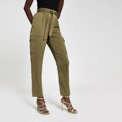 khaki utility trousers