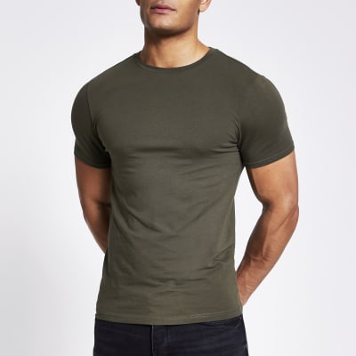 mens muscle fit t shirts