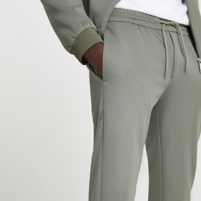 khaki skinny joggers