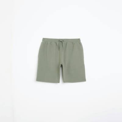 Mens slim khaki clearance shorts