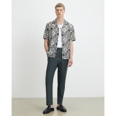 Khaki Slim Fit Stretch Chino Trousers