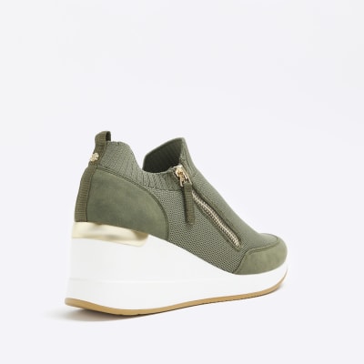 River island deals khaki shoes