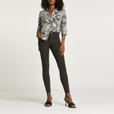 khaki utility trousers