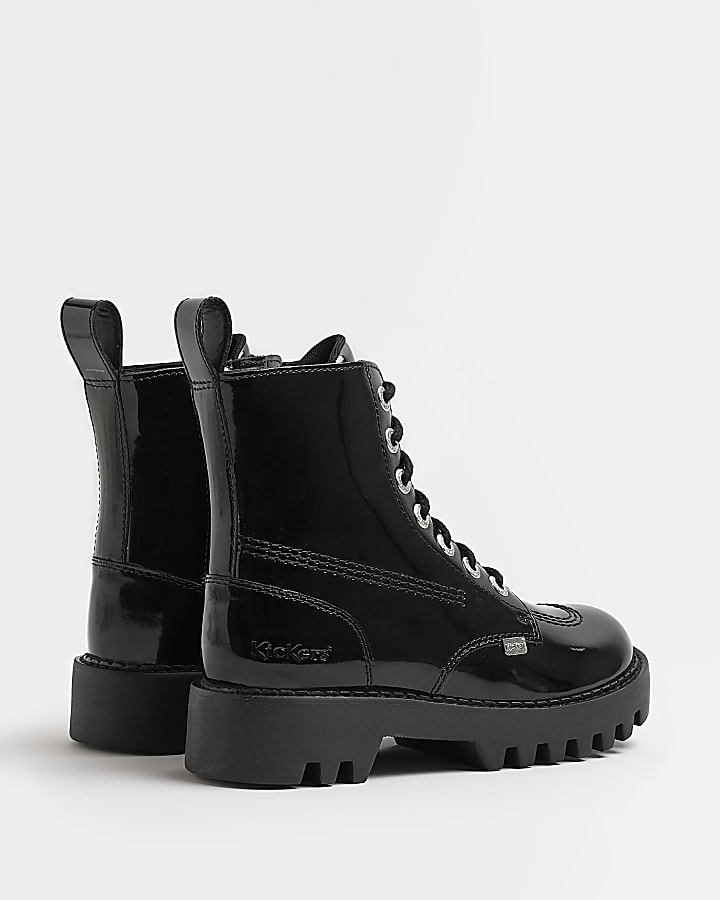 Kickers black Kizziie Higher ankle boots