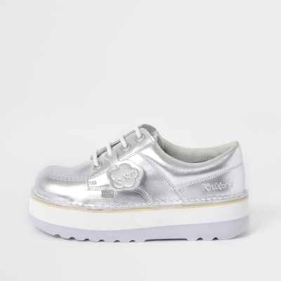 river island silver boots