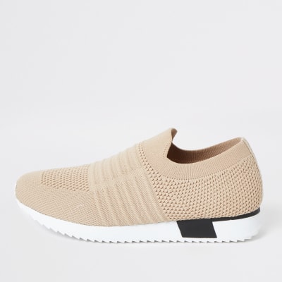 knitted pull on trainers