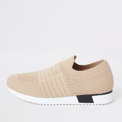 river island beige trainers