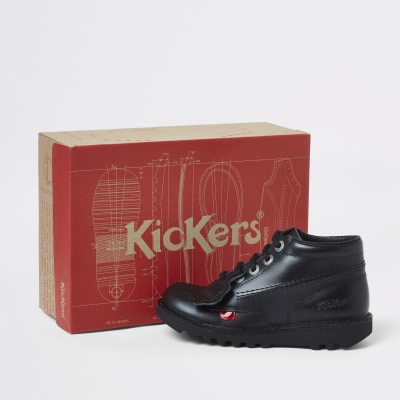 black kicker boots