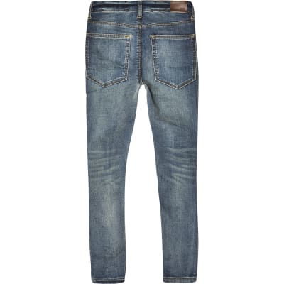 kids blue skinny jeans