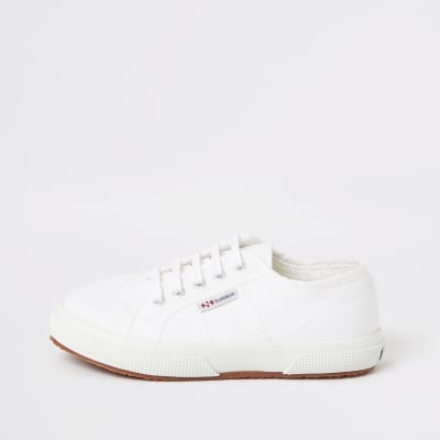 kids white trainers