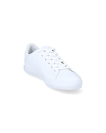 360 degree animation of product Lacoste leather Lerond lace-up trainers frame-19