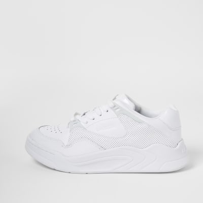 lacoste white leather trainers