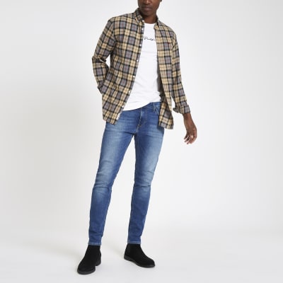 Lee light blue Malone skinny fit denim jeans