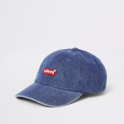 Levi's Blauwe klassieke denim baseballpet River Island
