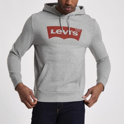 levi's gray hoodie