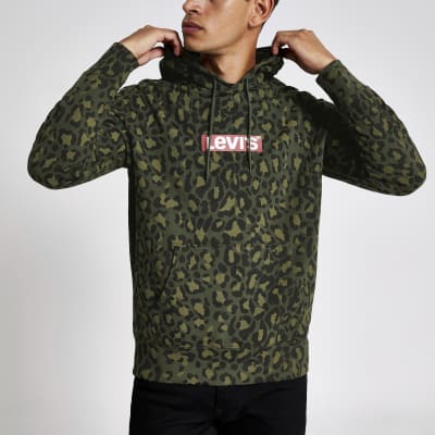 levi's camo sweatshirt