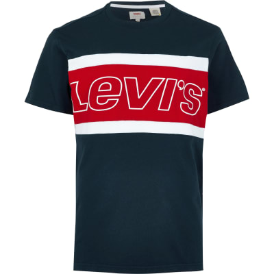navy levi t shirt