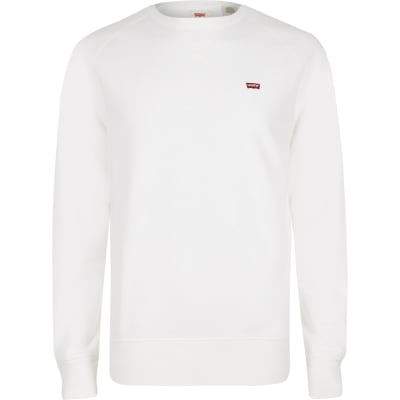 white levis sweater