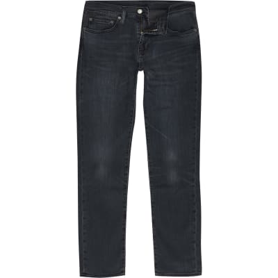 washed black levis
