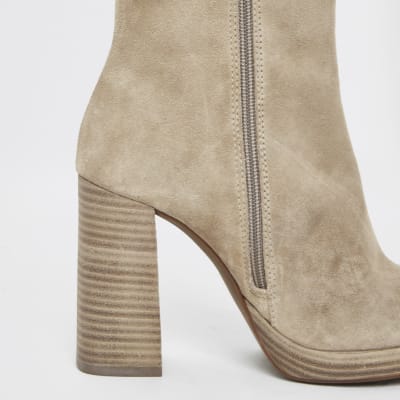 light suede boots