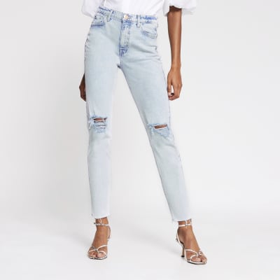 light blue slim jeans