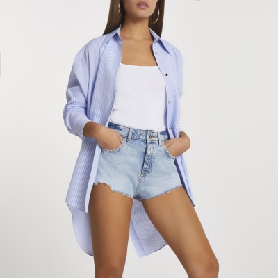 jean shorts river island