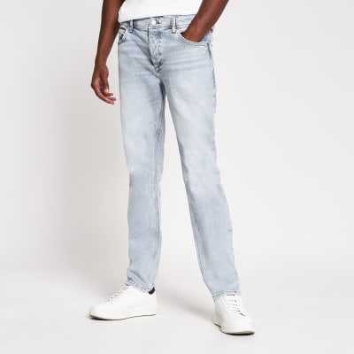 light blue slim jeans