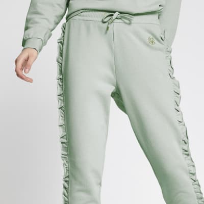 Light blue frill side RI joggers