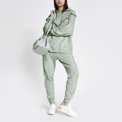 Light blue frill side RI joggers