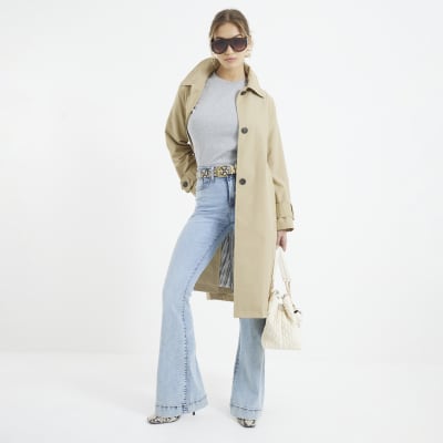 Light Blue High Rise Tummy Hold Flare Jeans