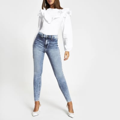 river island high waisted jeggings