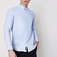 Light blue long sleeve Oxford shirt