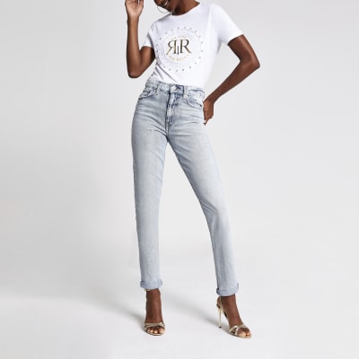 river island light blue jeans