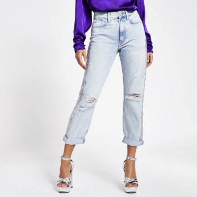 river island diamante jeans