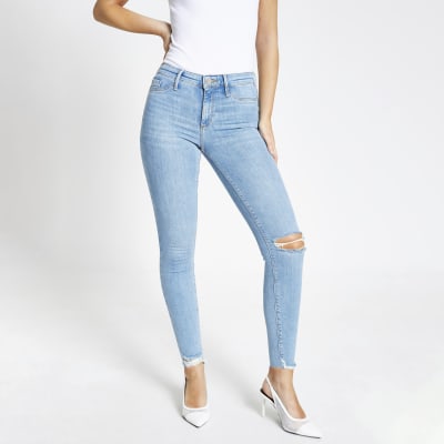 river island ripped molly jeans