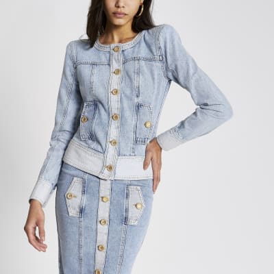 girls denim jacket river island