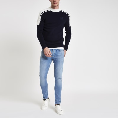 river island sid jeans